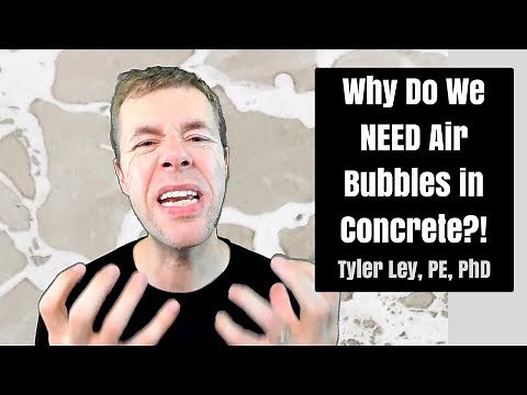Why do we NEED air bubbles in concrete? | air entrained concrete
