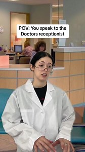 why are receptionists like this 😂 (just a sketch for entertainment) #doctors #viralreelsシ #funny #UK | Holly Laing