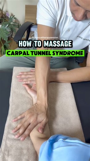 1.5M views · 12K reactions | You don’t need fancy tools to ease wrist pain. This simple self-massage technique can help release pressure on your median nerve, improve blood flow, and reduce tingling or numbness caused by carpal tunnel syndrome. Try it daily for lasting relief and comfort. #fblifestyle #carpaltunnelsyndrome #virals | Physical Therapy Session | Facebook