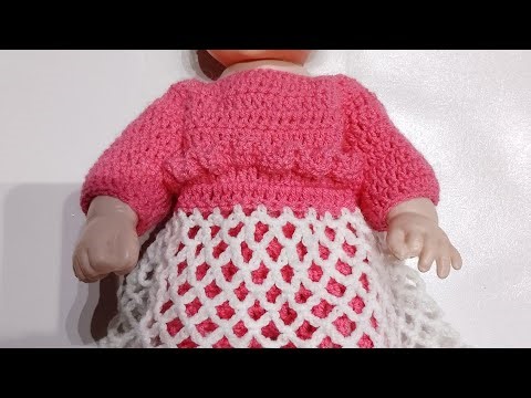 How to crochet doll 🪆 dress 👗 | crochet doll dress for beginners step by step tutorial 💯
