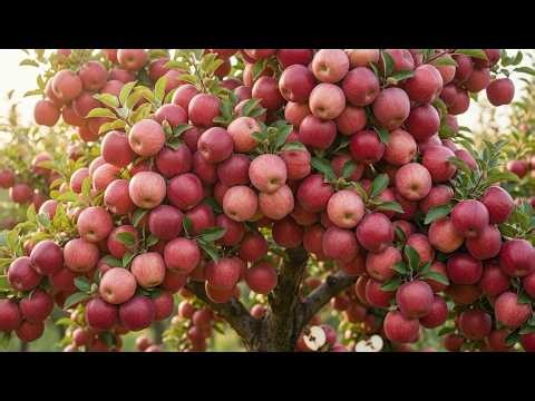 How Giant Fuji Apples Are Grown in Dessert | Amazing Apple Fuji Farming Process
