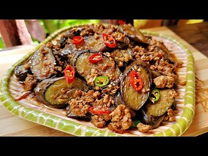 Adobong Talong With Giniling (Adobong Talong With Pork)
