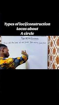How to construct a locus of a point from a central point