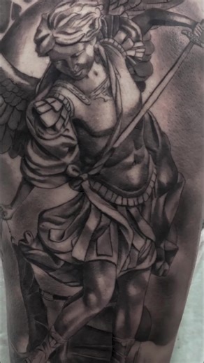 Arcangel San Miguel #sanmiguel #arcangel #tattoo #malaga #tatuajes #praying #tattooartist #tattooideas