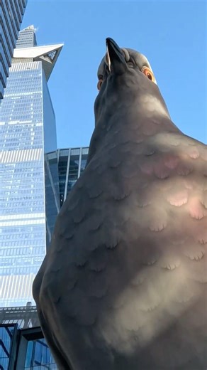 Bird Sculpture at Hudson Yards - I Got My Eyes on U