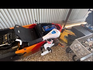 Kayak trolling motor set up