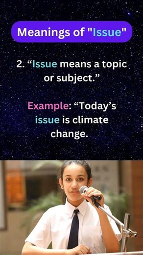 "Issue"= Different meanings #learnenglish #bbclearningenglish #englishvocabulary #englishmeanings