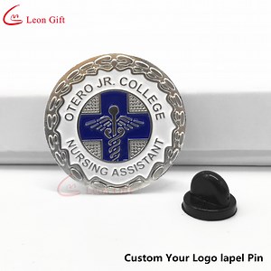 [Hot Item] 2018 Factory Custom High Quality Silver Badge Lapel Pins