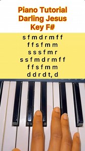 75K views · 1.2K reactions | How To Play Darling Jesus. Easy Piano Tutorial. Key F sharp. #pianotutorial #followers #reels #hiddentreasuresounds #public #viral #viralvideos #trending #fyp #facebook #highlight | HiddenTreasure Sounds | Facebook