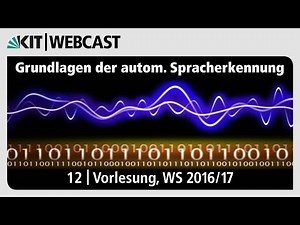 12: HMM, Neural Gas Algorithmus, Training