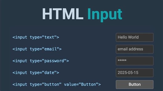 HTML Input类型介绍