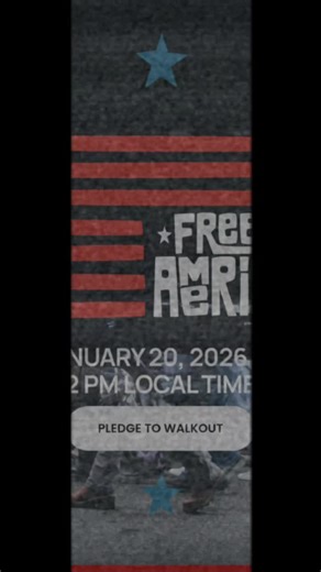 January 20, 2026 2pm your local time #walkout #FreeAmerica #trump #maga #fight