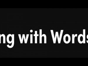 Working with words 3 part 2