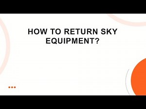 How to return sky equipment?