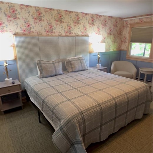 Say Hello to the new look for Room Number six in the Mountain View Wing. Stay tuned for the full wing reveal! ⛰️ | Stonehurst Manor