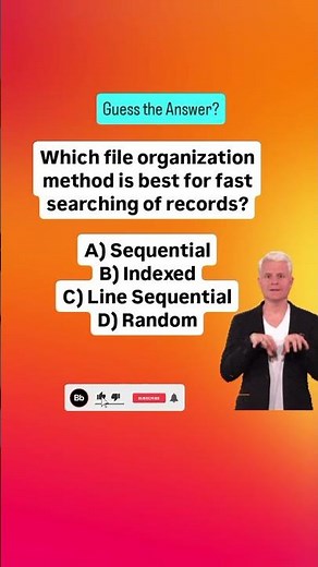 "COBOL Interview Question | Best File Organization for Fast Searching | COBOL MCQ Explained"