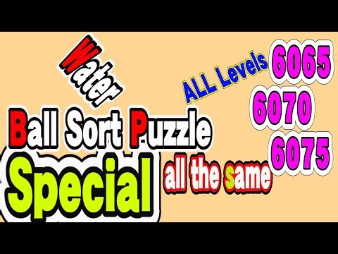 Ball Sort Puzzle Special Level after Level 6065 6070 6075 / Lock Ball and Key Ball