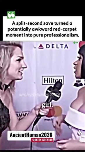 Cardi B Interview Moment Saved Just in Time 🤟🏻🔥 #CardiB #RedCarpet