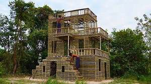 Building the Most Creative 3-Story Mud Villa in the Jungle