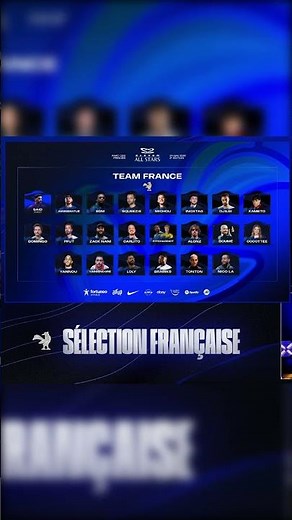 France team roster for the Eleven All Stars 2!