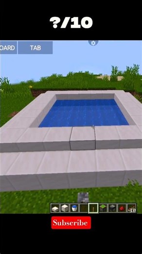 Minecraft 😱 Realistic Swimming Pool Build… So Satisfying! 🏊‍♂️🔥