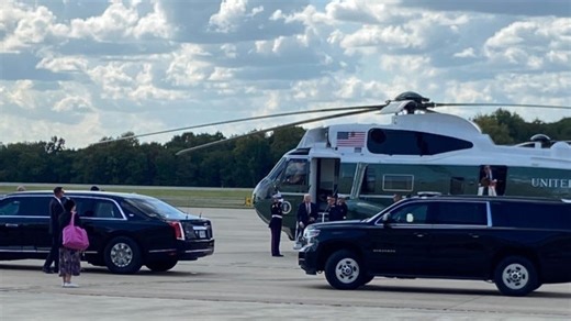 Joe Biden lands near New Castle to kick off weekend of meetings with world leaders
