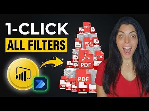 Power BI Magic: Create a Button to Export PDFs for Each Filter Using Power Automate!