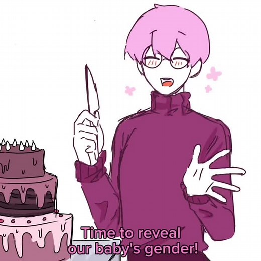 Boss x Eugene: Gender Reveal Cake Cutting Moment