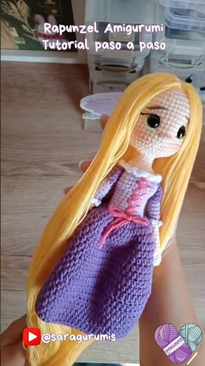 RAPUNZEL AMIGURUMI/TANGLED FREE PATTERN/DISNEY/CROCHET/GRATIS🧶