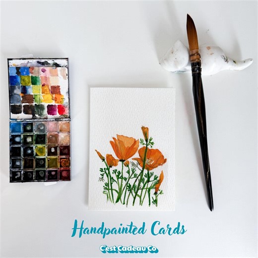 Handpainted Watercolor Notecard, 3.5x5 Inch, Blank Card, Mini Art Keepsake Gift for Someone Special - Etsy