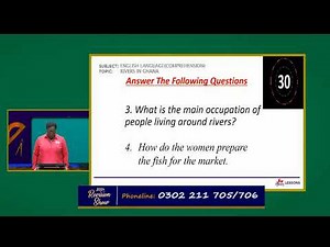JHS Revision Show - English Language Comprehension - Rivers in Ghana (13 - 07 - 23)
