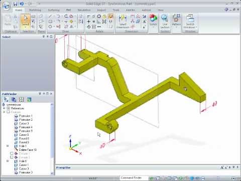 Solid Edge Tips & Tricks - Synchronous Symmetrical Parts Sequence