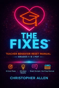 Teacher Behavior Reset Manual for Grades 1-8 | Classroom Scripts & Routines