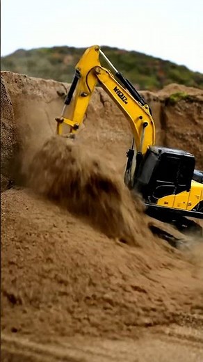 RC Excavator POWER! 💪 Digging HUGE Piles of Sand 🏗️