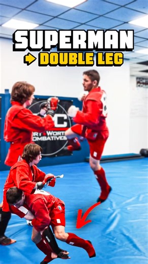 Taylor Weber on Instagram: "Superman into Double Leg | Tutorial #muaythai #ufc324 #sambo"