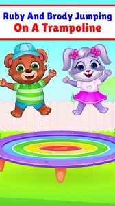 Ruby and Brody are bouncing higher and laughing louder on the trampoline 🤸‍♂️🎉 It’s all about giggles, jumps, and endless fun in the sun #funnykids #jumpingfun #funforkids #cutekids #laughing #giggletime #kidsfun #funtime #instafun #kidsplaytime #trampolinefun #kidsentertainment #funnyvibes #funnymoments #sillymoments #joyfulkids #funactivities #toddlerfun #kidsactivities #viralreels #reelsofinstagram #reelitfeelit #viralreels #lucasandfriends | Lucas & Friends By RV AppStudios