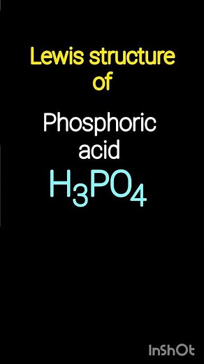 h3Po4 lewis structure ll phosphoric acid lewis structure #chemistry
