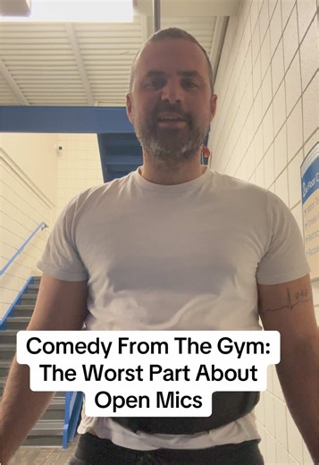 Comedy From The Gym: The Worst Part About Open Mics #comedy #gym #comedian #gymhumor #dailyjokes