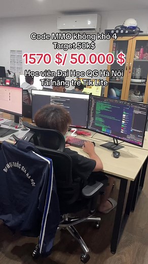 Code MMO không khó 4 Target 50k$ Học viên Đại Học QG Hà Nội Tài năng trẻ Tik Lite #mmo #cloudphone #boxphone #airdrop #boxphonefarm #maxcloudphone #ugphone #nocode #vmoscloud #duoplus