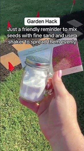 Salt Shaker Trick for Perfect Seed Spread