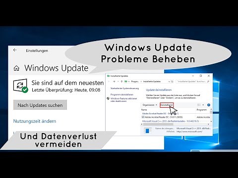 Windows Update Probleme Beheben und Datenverlust vermeiden! WIN10 Deutsch/GER