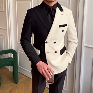[Hot Item] Unique Design Latest Men Suit Design Casual Slim Suit Prom Men Suits