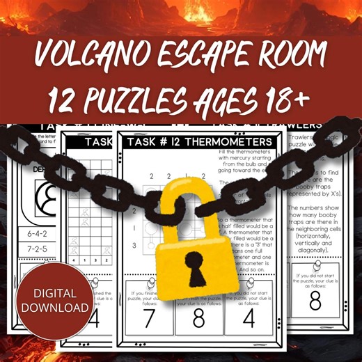 Printable Escape Room Game, Team Building Games, Virtual Escape Room, Digital Escape Room, Logic Puzzles Download, Adult Escape Room Kits - Etsy