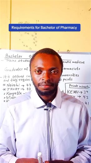 Requirements for Bachelor of Pharmacy Programs