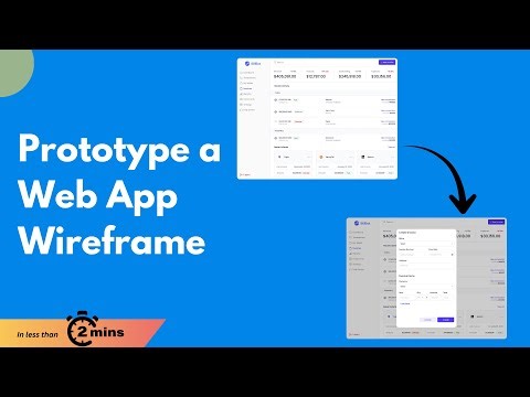 Prototype a Web App Wireframe in under 2 minutes | MockFlow Prototyping