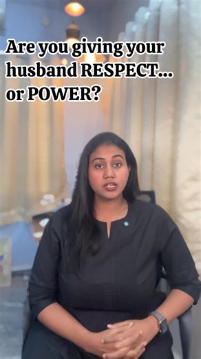 Sravya Palavalasa on Instagram: "Are you giving your husband respect… or power? They may sound similar, but they’re very different. Power creates control, dependency, and loss of individuality. Respect creates balance, mutual value, and equal voice. Respect doesn’t mean staying silent or suppressing yourself. It means expressing your thoughts clearly—without fear or aggression—while valuing both voices equally. Control is not love. Value is. Choose respect. Choose equality. 🤍 #HealthyRelationsh