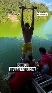 Double Zipline River Dive | Wrestling News