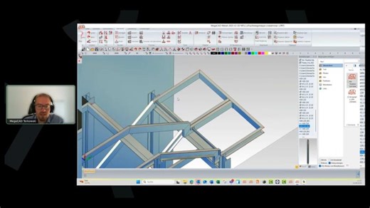 Treppenturm konstruieren mit MegaCAD Metall 3D – Gitterroste & Gitterroststufen (Webinar-Ausschnitt)