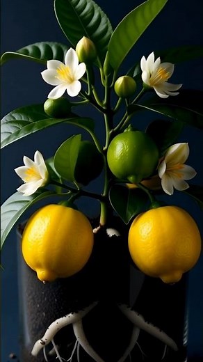 6 Dwarf Lemon Growing Time-lapse 🍋 | From Seed to Harvest in Seconds!