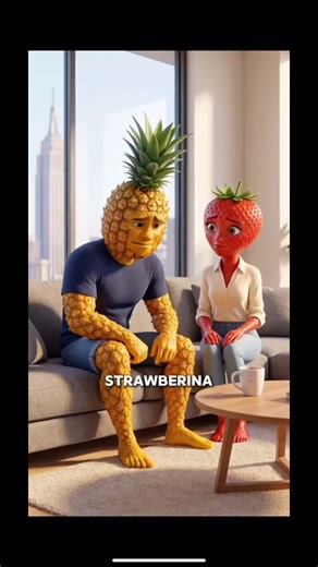 Ai fruit story #aifruit #funny #ai #fruitloveisland #story | fruit game